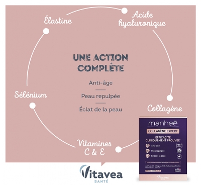 Vitavea Manhaé Collagène Expert - 30 Gélules - 1 Mois