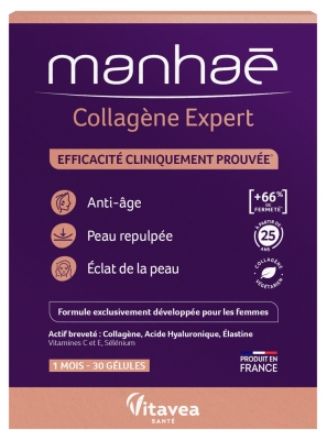 Vitavea Manhaé Collagène Expert - 30 Gélules - 1 Mois