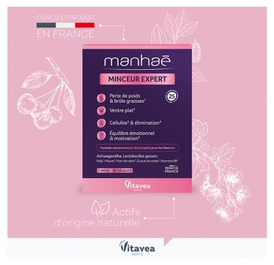 Vitavea Manhaé Minceur Expert Perte de Poids Brûle Graisse 30 Gélules