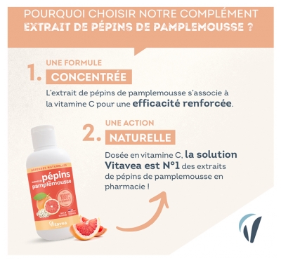 Vitavea Extrait de Pépins de Pamplemousse Vitamine C 100 ml