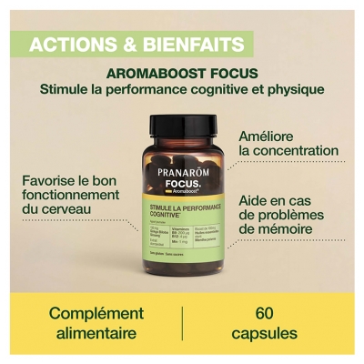 Pranarôm Aromaboost Focus 60 Caps
