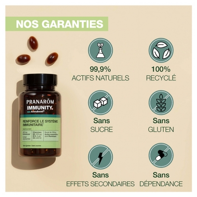 Pranarôm Aromaboost Immunity 60 Caps - Renforce le Système Immunitaire