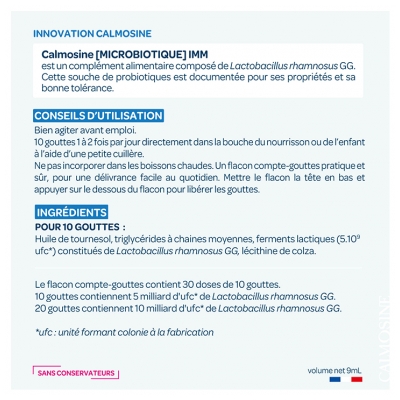 Calmosine Microbiotique IMM Ferments Lactiques 9 ml