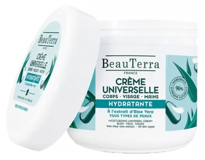 BeauTerra Crème Universelle Hydratante à l'Aloe Vera 400 ml