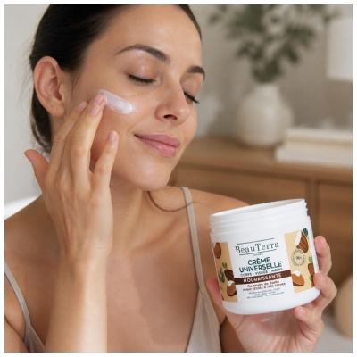 BeauTerra Crème Universelle Nourrissante au Beurre de Karité 400ml