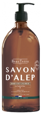 BeauTerra Savon d'Alep Liquide Baies de Laurier 1 L