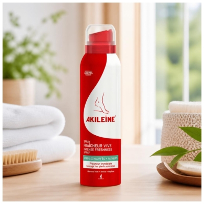 Akileïne Spray Fraîcheur Vive Pieds Echauffés Fatigués 150 ml
