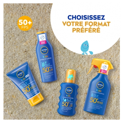 Nivea Sun Protect & Hydrate Kids Coloré 5en1 Solaire SPF50+ 200 ml