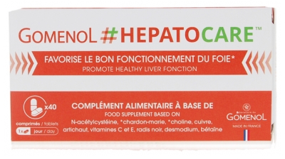 Laboratoire du Gomenol Hepatocare Fonctionnement du Foie 40 Comprimés