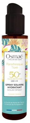 Osmaé Spray Solaire Hydratant Paradisiaque Tiaré Visage et Corps SPF50+ 150 ml 