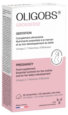 Laboratoire Ccd Oligobs Grossesse Cpr30+Caps30 Sn