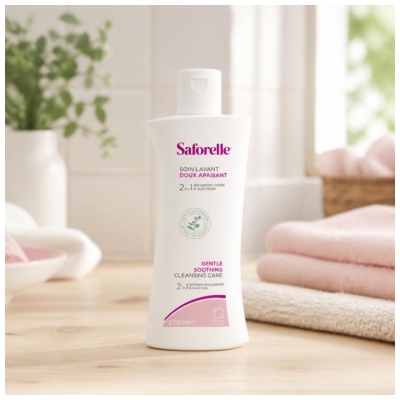 Saforelle Soin Lavant Doux Apaisant Inconfort Intime et Quotidien 250 ml