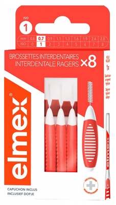 Elmex Brossettes Interdentaires Pack de 8 Brossettes - Taille : 0,7 mm