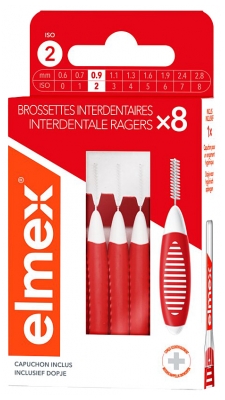 Elmex Brossettes Interdentaires Pack de 8 Brossettes - Taille : 0,9 mm