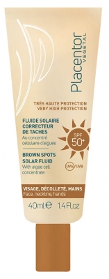 Placentor Végétal Fluide Solaire Correcteur de Taches Très Haute Protection SPF50+ 40 ml