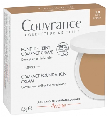 Avène Couvrance Fond de Teint Compact Crème SPF30 8,5 g - Teinte : 1.3 Miel