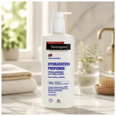 Neutrogena Hydratation Profonde Lait Hypoallergénique Flacon-Pompe 400 ml