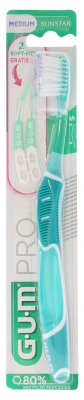 GUM Pro Brosse à Dents Médium - Couleur : Turquoise