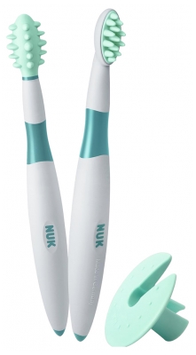 NUK 2 Brosses à Dents Educative 6 mois et plus