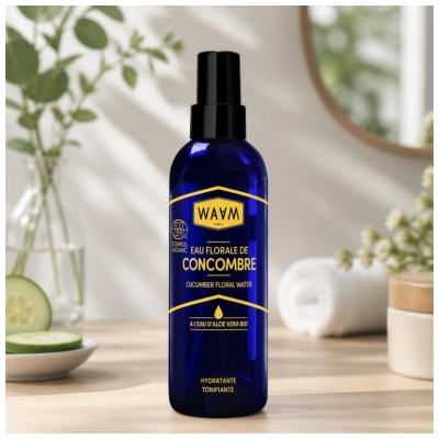 Waam Eau Florale de Concombre à l'Eau d'Aloe Vera Bio 200 ml