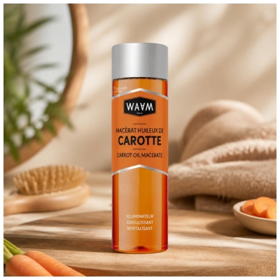 Waam Macérat Huile de Carotte Illuminateur Bio 75 ml 