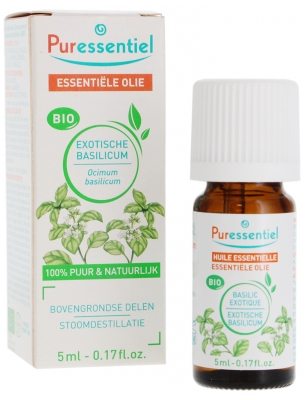 Puressentiel Huile Essentielle Basilic Parties Aériennes Bio 5 ml
