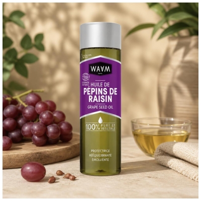 Waam Huile de Pépins de Raisin Protectrice Bio 75 ml 