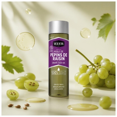 Waam Huile de Pépins de Raisin Protectrice Bio 75 ml 