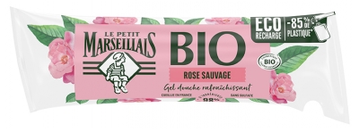 Le Petit Marseillais Berlingot Recharge Gel Douche Bio Hydratant au Ph Neutre Rose Sauvage 250 ml