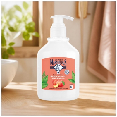 Le Petit Marseillais Gel Lavant Mains Pêche Blanche & Nectarine pH Neutre 500 ml