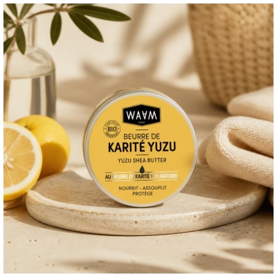 Waam Beurre Karité Brut au Yuzu Corps et Cheveux 100 ml