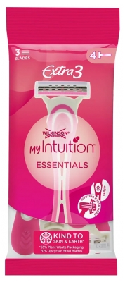 Wilkinson Rasoir Femme Jetable Myintuition Extra 3 Essentials X 4