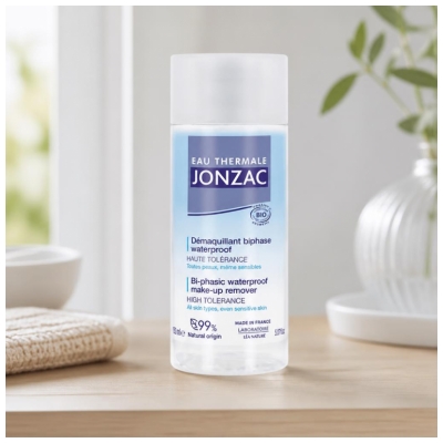Eau Thermale Jonzac Démaquillant Biphase Waterproof Toutes Peaux Bio 150 ml 