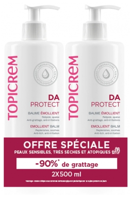Topicrem DA Baume Émollient Lot de 2 x 500 ml