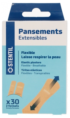 Stentil Pansements Extensibles 30 Unités
