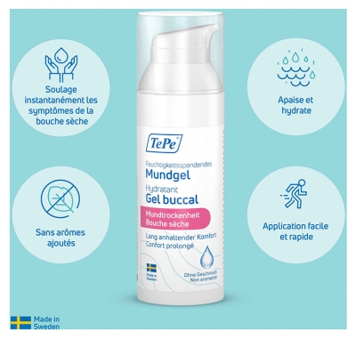 TePe Gel Buccal Hydratant Non Aromatisé 50 ml