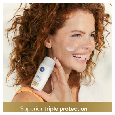 Nivea Sun UV Face Specialist Triple Protect Solaire Peaux Normales à Mixtes SPF50+ 40 ml