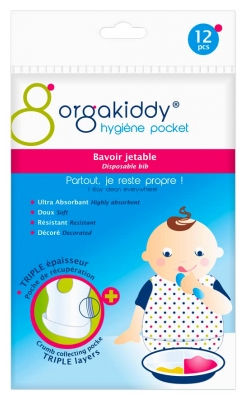 Orgakiddy Bavoir Jetable X12