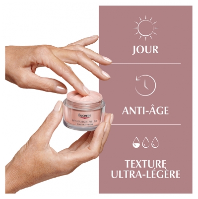 Eucerin Hyaluron-Filler + Elasticity Soin de Jour Rosé SPF30 Anti-Âge 50 ml