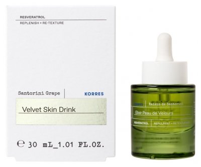 Korres Raisin de Santorin Élixir Peau de Velours Peaux Sèches 30 ml