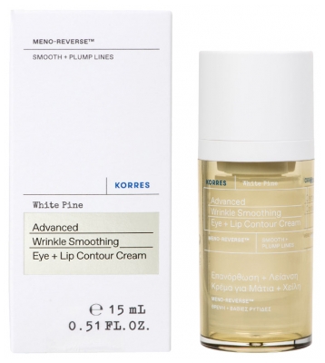Korres Pin Blanc Crème Yeux et Lèvres Peaux Matures 15 ml