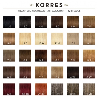 Korres Coloration Permanente Huile d'Argan - Coloration : 10.1 Blond Platine Cendré