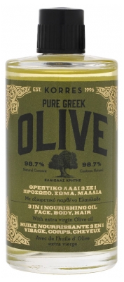 Korres Pure Greek Olive Huile Nourrissante Visage Corps Cheveux 100 ml