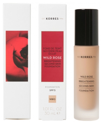 Korres Rose Sauvage Fond de Teint Fluide SPF15 30 ml - Teinte : WRF3 : Sable
