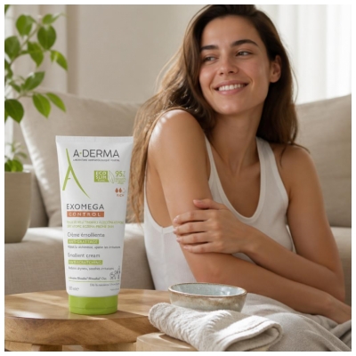 A-Derma Exomega — Control — Crème Émolliente Anti-Grattage 200 ml