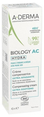 A-Derma Crème Compensatrice Ultra-Apaisante Biology Ac Hydra 40 ml
