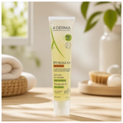 A-Derma Epithélial A.h Duo - Gel-Huile de Massage Anti-Marques 40 ml