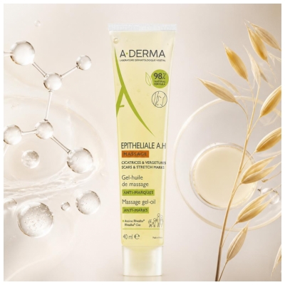 A-Derma Epithélial A.h Duo - Gel-Huile de Massage Anti-Marques 40 ml