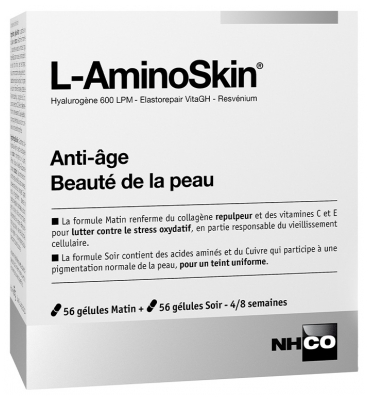 NHCO L-Aminoskin Anti-Âge 56 Gélules Matin + 56 Gélules Soir
