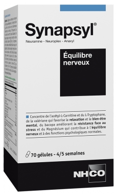 NHCO Synapsyl Équilibre Nerveux 70 Gélules